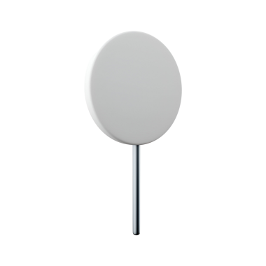 Metalik bir direği olan basit, yuvarlak bir işaret direği, muhtemelen yönlendirme ya da bilgilendirme amaçlı kullanılır..