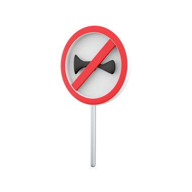 Siyah yasak sembolü olan kırmızı ve beyaz dairesel bir tabela bir şeye izin verilmediğini gösteriyor, muhtemelen gürültüyle ilgili..