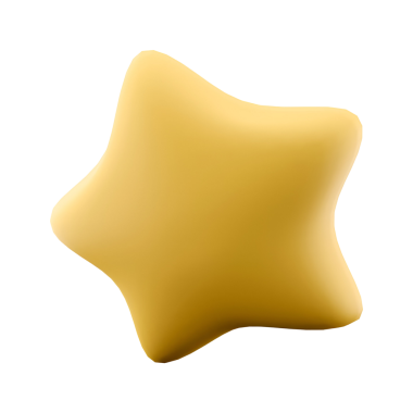 Pürüzsüz, altın yıldız şekli, muhtemelen dekoratif veya grafik bir element olarak kullanılıyor..