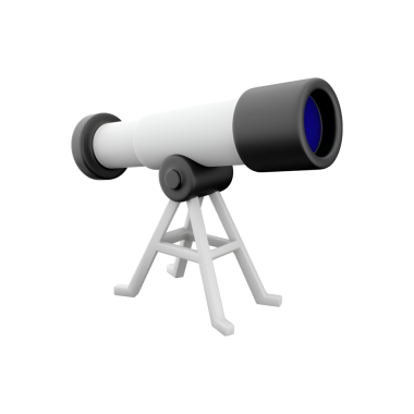 Gökyüzündeki uzak nesneleri gözlemlemek ve keşfetmek için tasarlanmış bir teleskop..