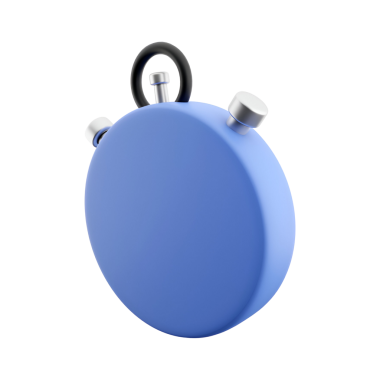 Zamanlama olayları veya etkinlikleri için tasarlanmış mavi bir kronometre.