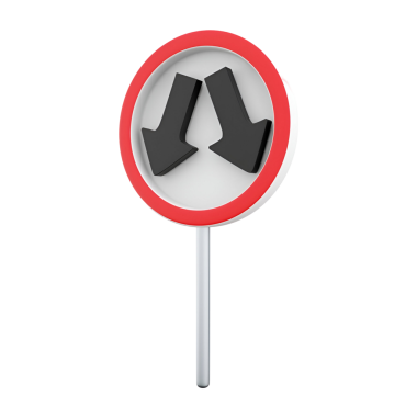 İleride çift kavis olduğunu belirten bir trafik işareti, sürücüleri hızı düşürmeleri ve dikkatle yönlerini değiştirmeleri için uyarıyor.