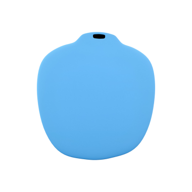 Pürüzsüz, mavi, yuvarlak bir nesne dekoratif bir nesne ya da fonksiyonel bir aksesuar görevi görebilir..