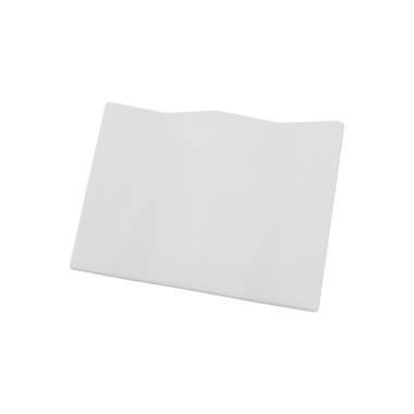 Düz, katlanmış beyaz bir kağıt, genellikle yazmak ya da yazdırmak için kullanılır..