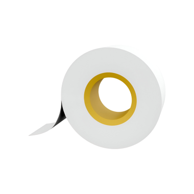Bir rulo yapıştırıcı bant beyaz dış ve sarı çekirdekli, çeşitli amaçlar için kullanılır, mühürleme ve hazırlama gibi..