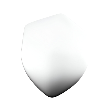 Pürüzsüz, beyaz, parlak yüzeyi olan altıgen bir nesne, muhtemelen bir tasarım ögesi veya ürün prototipi..