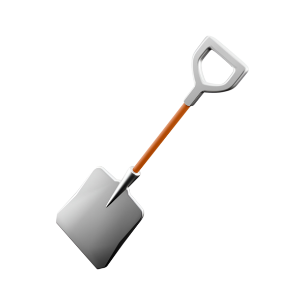 Ahşap saplı metal bir kürek. Genellikle kazmak ya da taşımak için kullanılır..