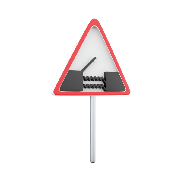 Potansiyel tehlikeyi gösteren bir uyarı işareti. Uyarı senaryosunun resmedildiği üçgen bir şekil..