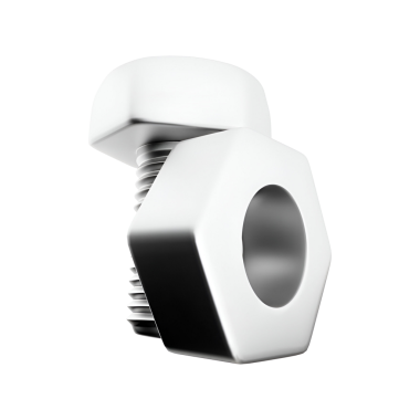 Metalik cıvata ve fındık, genellikle yapı ve makinelerde parçaları birleştirmek için kullanılır..