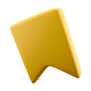 Geometrik şekli andıran biçimlendirilmiş sarı bir nesne, muhtemelen tasarım veya illüstrasyon amacıyla kullanılır..