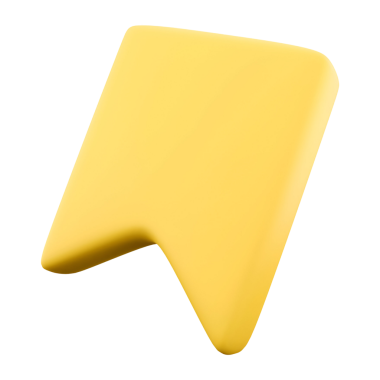 İşaretçiye ya da işaretçiye benzeyen üç boyutlu sarı bir şekil, sıklıkla dijital bağlamlarda vurgulama veya gezinme için kullanılır..