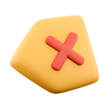 Kırmızı haç sembollü biçimlendirilmiş, sarı, düzensiz bir şekil, muhtemelen bir uyarı veya hata bildirimini temsil ediyor..