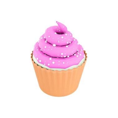 Pembe kremalı ve beyaz şekerli renkli bir kek. Tatlı severler ve kutlamalar için mükemmel..