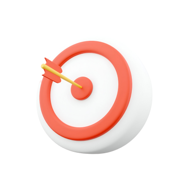 Hedefleri ve başarıları sembolize eden, oklu stilize bir hedef..