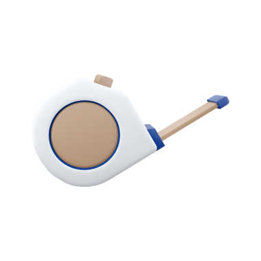 Kolay ölçüm görevleri için tasarlanmış küçük bir mezura..