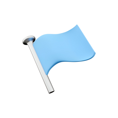 Bir direğin üzerindeki basit mavi bayrak, sıklıkla barış veya uyarı gibi çeşitli anlamları ifade etmek için kullanılır..