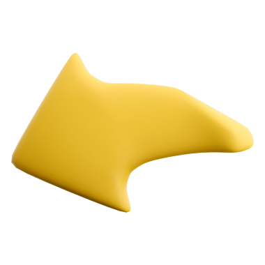 Stilize edilmiş sarı ok sağ tarafı gösteriyor, pürüzsüz ve modern bir görünüm ile tasarlanmış..