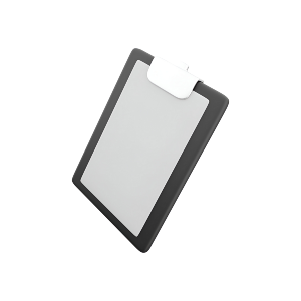 Dijital notlar ve yaratıcı görevler için uygun minimalist tasarımı olan şık bir tablet aygıtı.