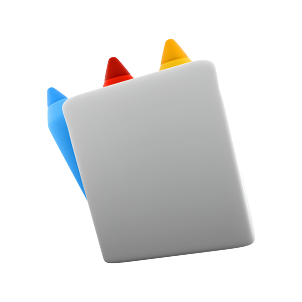 Beyaz vücutlu renkli boya kalemleri, çizim ve renklendirme için ideal..