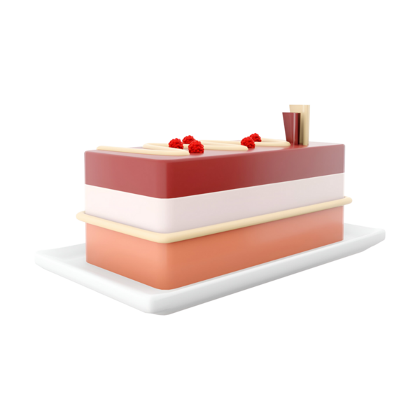 Böğürtlen ve çikolatayla süslenmiş renkli bir pasta. Kutlamalar ve tatlılar için mükemmel..