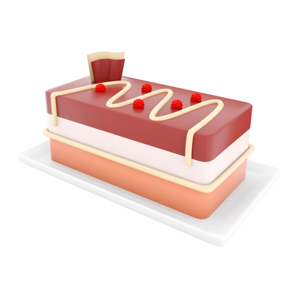 Dekoratif krema ve malzemelerle dolu renkli bir pasta. Kutlama veya tatlı için mükemmel..