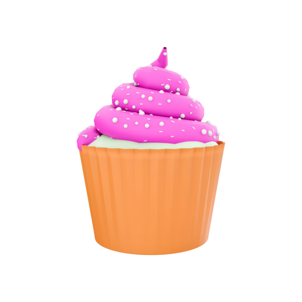 Pembe kremalı ve beyaz şekerli renkli bir kek. Tatlılar ve kutlamalar için mükemmel..