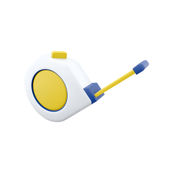 Kolay ölçüm görevleri için tasarlanmış küçük bir mezura..