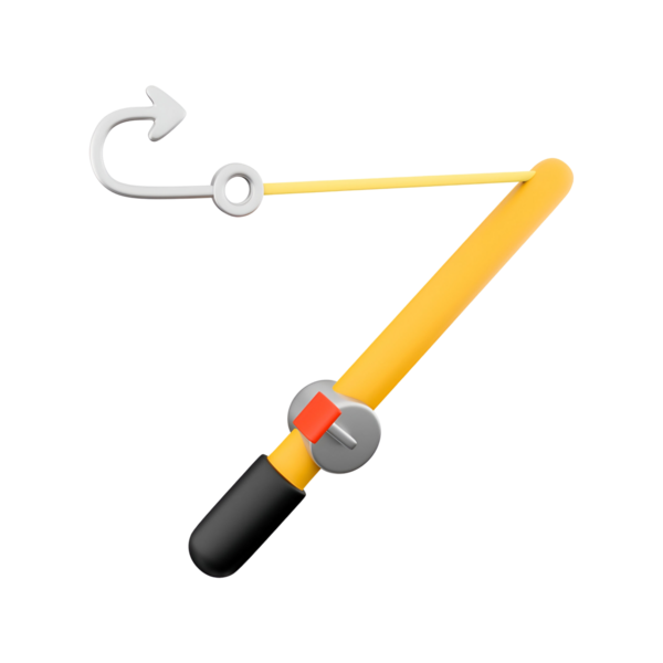 Kesin ölçümler için kullanılan, kancalı sarı bir ölçüm aracının çizimi.