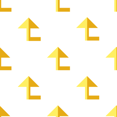 Altın yukarı doğru ok desenli tasarım vektörü grafiği