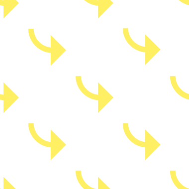 Beyaz arkaplanda sarı ok deseni tekrarlanıyor