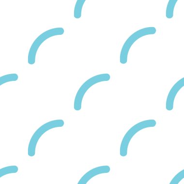 Beyaz arkaplanda mavi yarım daire şekilli kusursuz vektör deseni