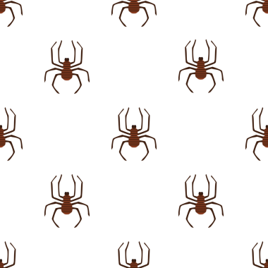 Cadılar Bayramı teması için dekoratif örümceklerle kusursuz desen