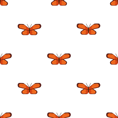 Turuncu kelebek kusursuz desenli vektör çizimi