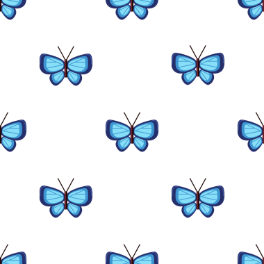 Kusursuz mavi kelebek deseni