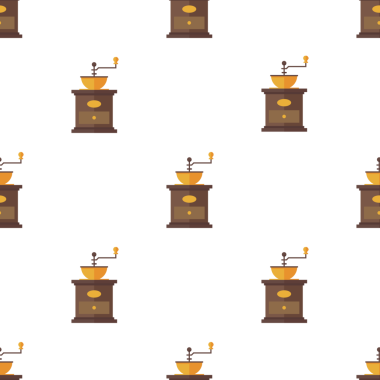 Klasik kahve öğütücüsü kusursuz desen tasarımı