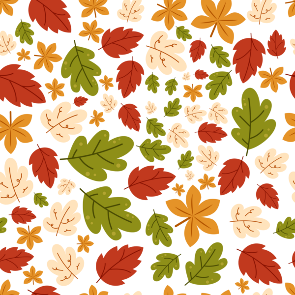 Sonbahar sezonu tasarımı için kusursuz sonbahar yaprağı desenli vektör çizimi