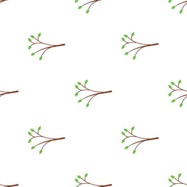 Dal ve yaprak vektör illüstrasyon tasarımlı kusursuz desen