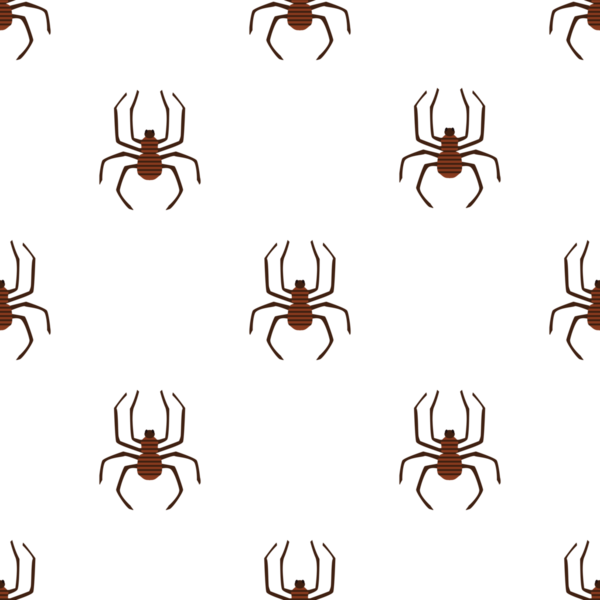 Cadılar Bayramı teması için dekoratif örümceklerle kusursuz desen