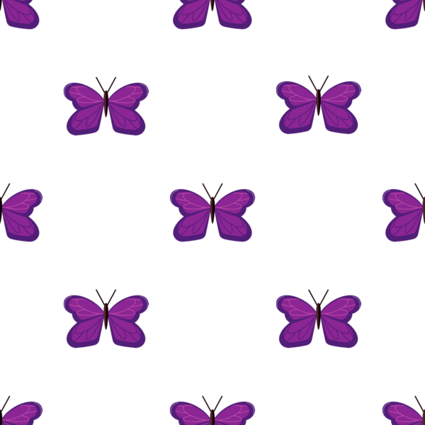 Zarif mor kelebek kusursuz desen tasarımı
