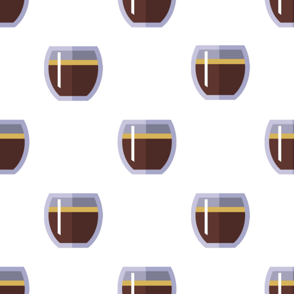 Kahve fincanları kusursuz desenli vektör görüntüsü
