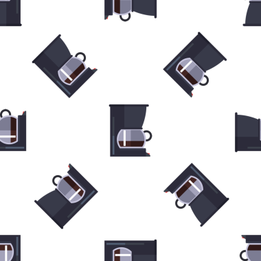 Kahve makineli kusursuz kalıp ve arka plan veya parmak izleri için kupa