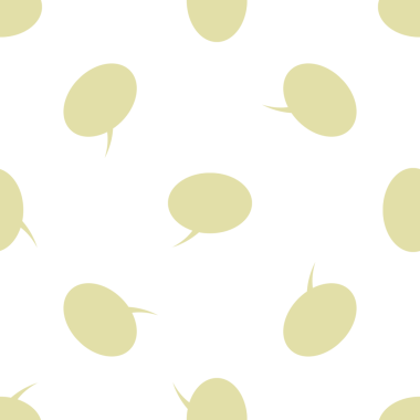 Konuşma baloncukları ya da beyaz arkaplanda sohbet baloncukları olan pürüzsüz desen