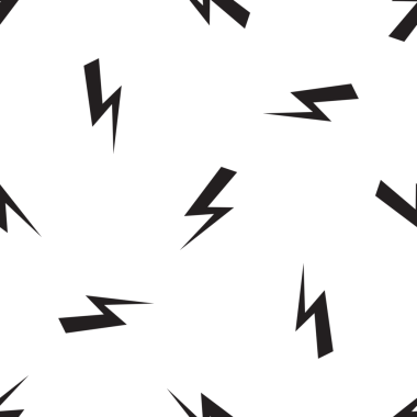 Şimşek yıldırımı ikon vektör illüstrasyon tasarımı ile kusursuz desen