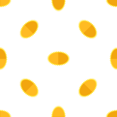 Durian Fruit Minimalist Vektör İllüstrasyonlu Kusursuz Desen