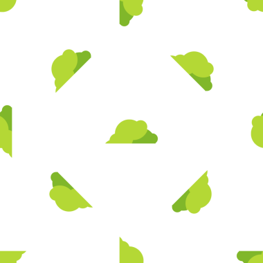 Beyaz Arkaplan Vektöründe Kusursuz Yeşil Ağaçlar ya da Çalılıklar Deseni