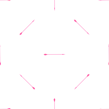 Beyaz Arkaplanda Pembe Renkli Kusursuz Ok Sembolleri
