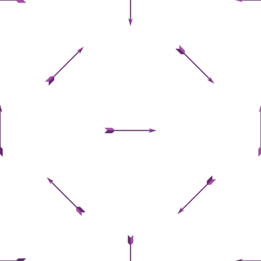 Beyaz arkaplanda ok deseni, oksuz vektör tasarımı