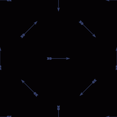 Beyaz arkaplan vektöründeki minimalist okların kusursuz deseni