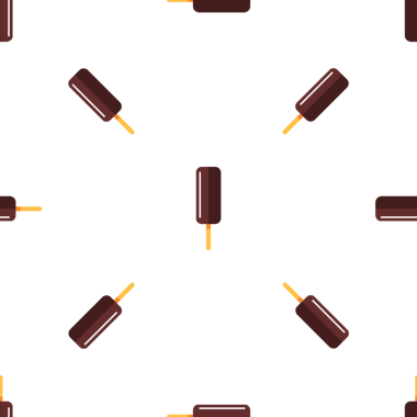 Çubuk arka planda kusursuz çikolatalı dondurma kalıbı.