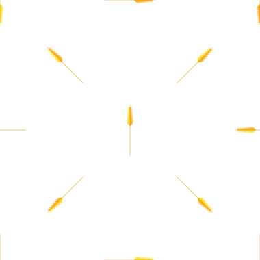 Basit tasarım için beyaz zemin üzerinde zarif altın buğday deseni